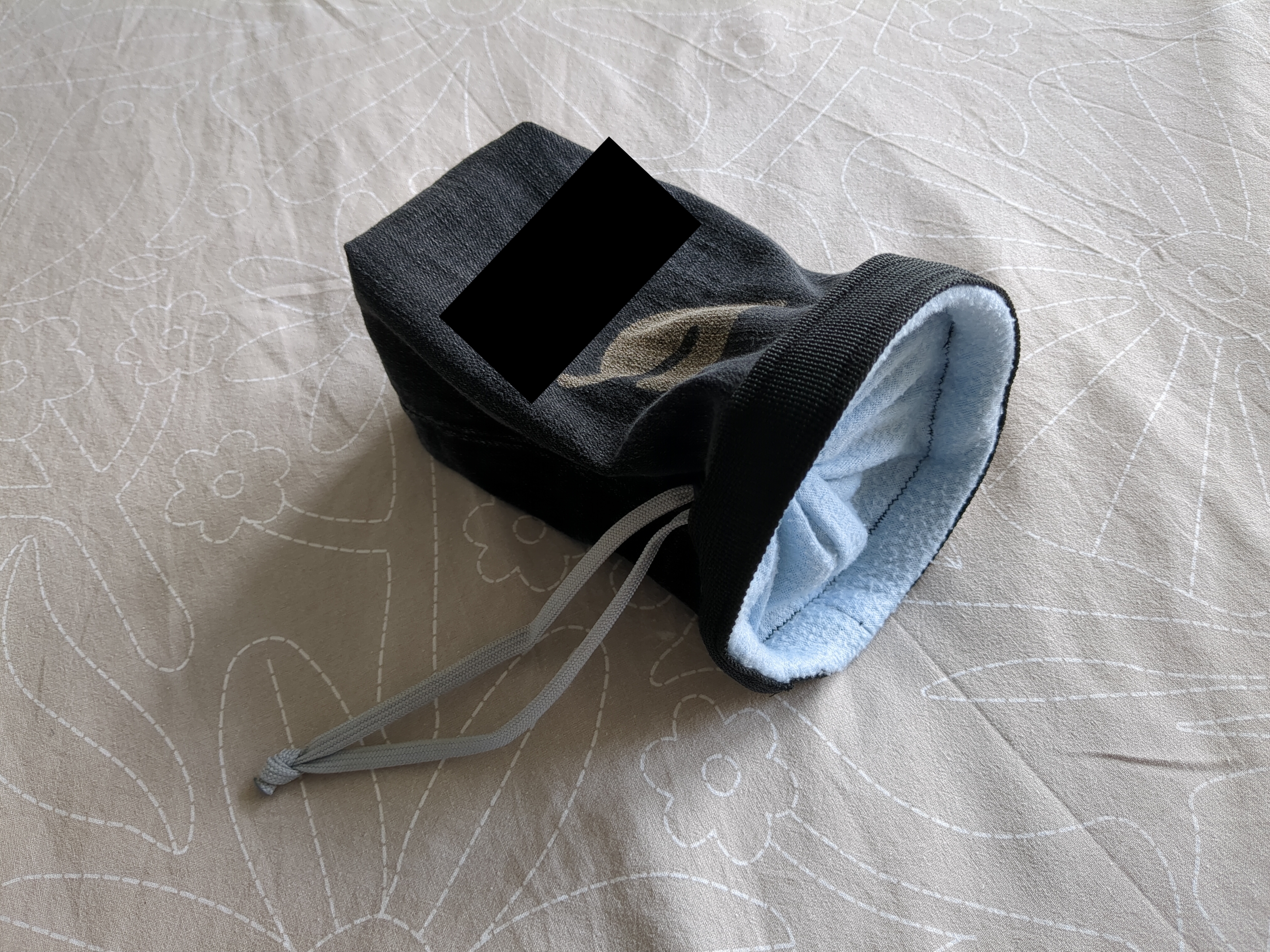A finished chalk bag