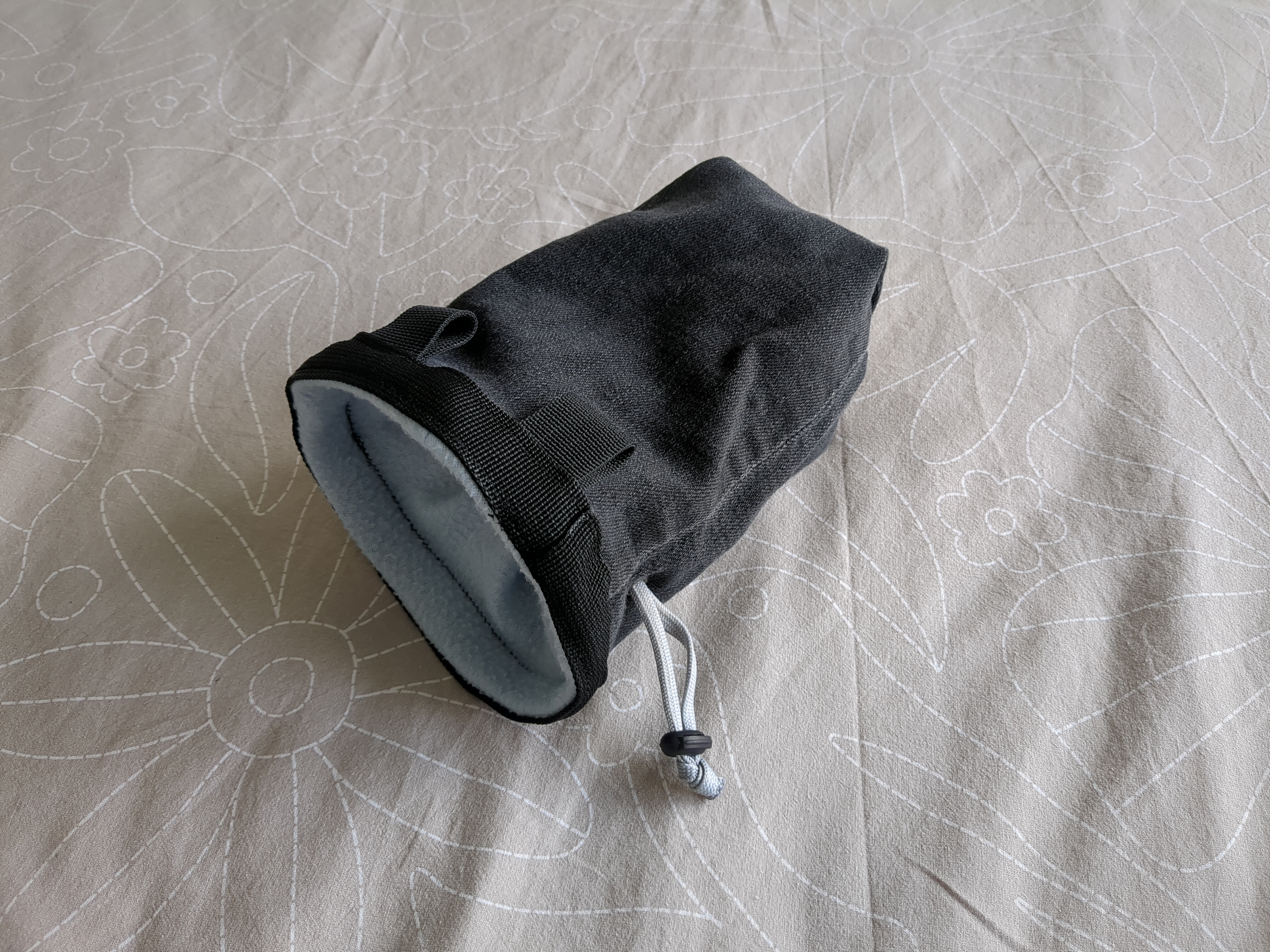 A finished chalk bag